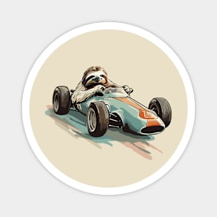 Sloth Racing Magnet